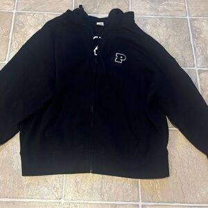PINK Victoria's Secret Black Hoodie small